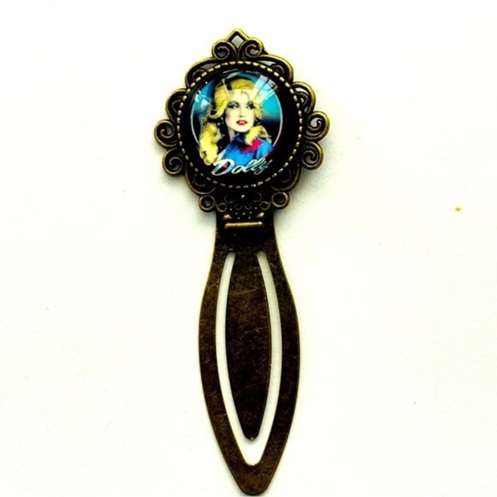 Dolly Parton Retro Style Metal Bookmark, Handmade, NWT